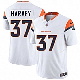 Men & Women & Youth Denver Broncos #37 RJ Harvey White 2025 Draft F.U.S.E. Vapor Limited Stitched Jersey,baseball caps,new era cap wholesale,wholesale hats